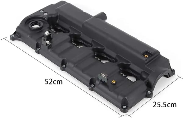 Ventildæksel - 2.5 CRDi D4CB - Passer 2006–2009 - OE 22410-4A400 22410-4A401 - 125 kW - Sort