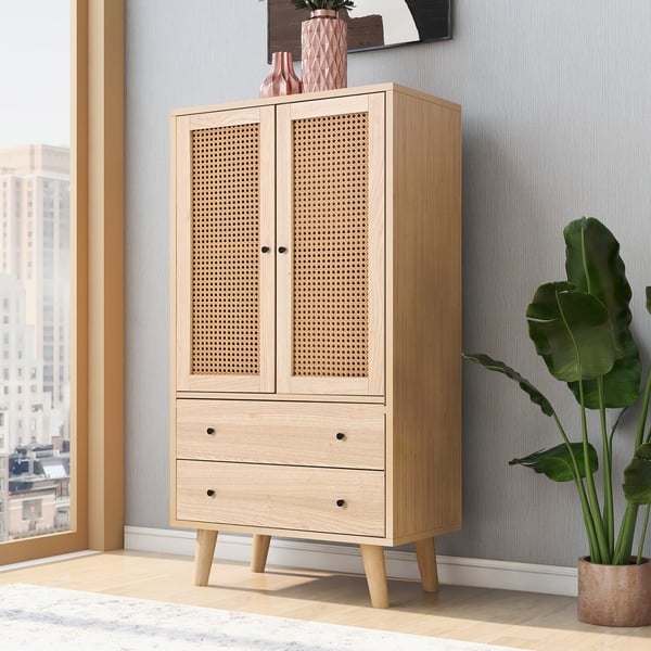 Senkki - Lipasto - Leveys 60 cm - Ovet ja laatikot - Suuri säilytystila - Vapaasti seisova - Olo- ja ruokailuhuoneeseen - Beige