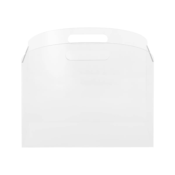 Tidsskriftholder - Magasinholder i akryl - Med håndtag - Til aviser og filer - Fritstående - Klar