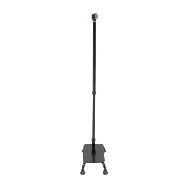 Gangstok til trapper - Gangstok - Justerbar Højde - Design 2‑i‑1 - Høj Stabilitet - Maks 150 kg - Aluminiumlegering & Jern - Sort