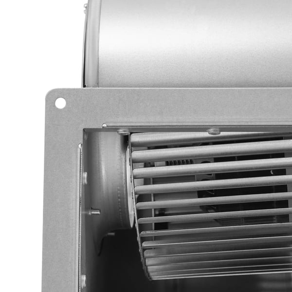 Centrifugalblæser - Ventilations-/sugeventilator - AC 220V - 150W - 3 kuglelejer - 1300 rpm - 840 m³/t - Lavt støjniveau - Sølv