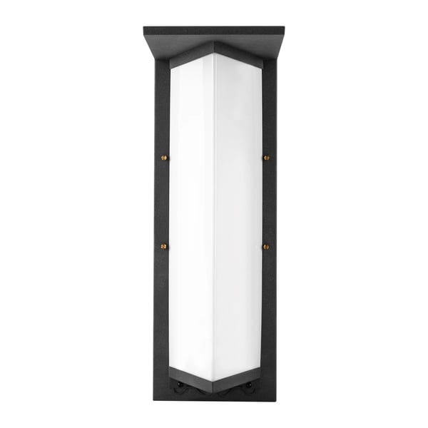 LED udendørs væglampe - Vægarmatur - IP55 Vandtæt - Lang Lineær Aluminium - 24V–220V Bred Spænding - Med Solskærm - Vægbeslag - Sort