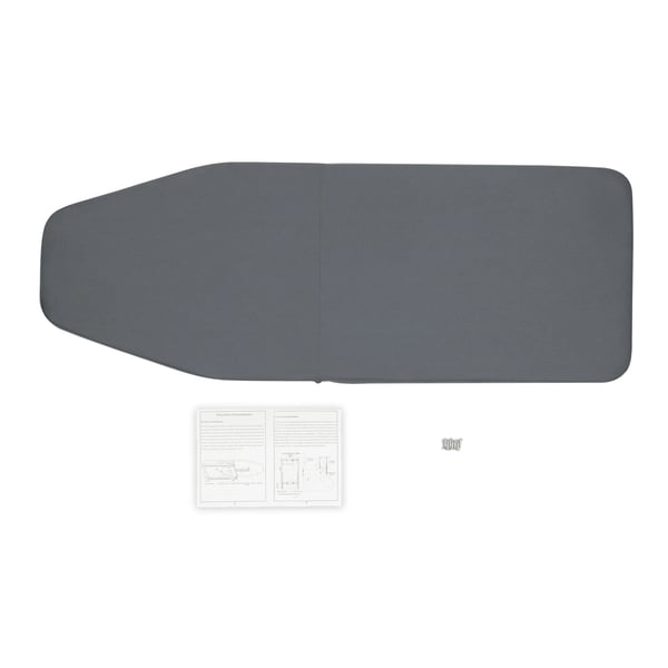 Strykbord för skåp - Utdragbart och fällbart - 180° rotation - Tyst skena - Maxbelastning 45 kg - För skåp 57×45×17 cm - Ljusgrå
