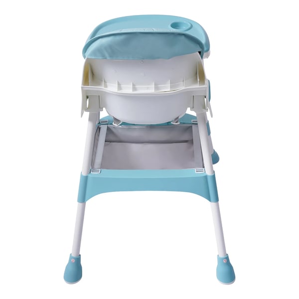 Spisestol til børn - Højstol 2‑i‑1 - Fodstøtte - Unisex - Alder 1–2 år - Blå