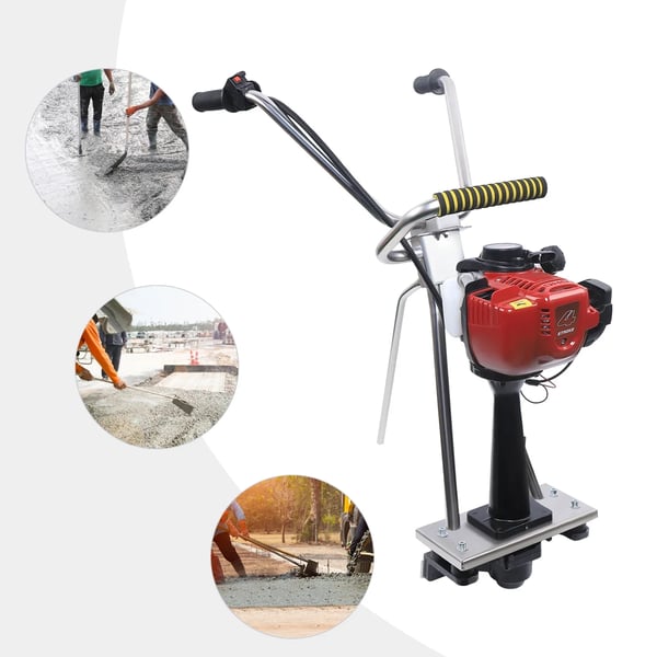 Vibratorbalk Beton - Power Screed Motorenhed - Firetakts Benzin 35,8 cm³ - Effekt 900 W - Vibrationskraft 260 kg - Tank 0,65 l - Rustfrit Stål