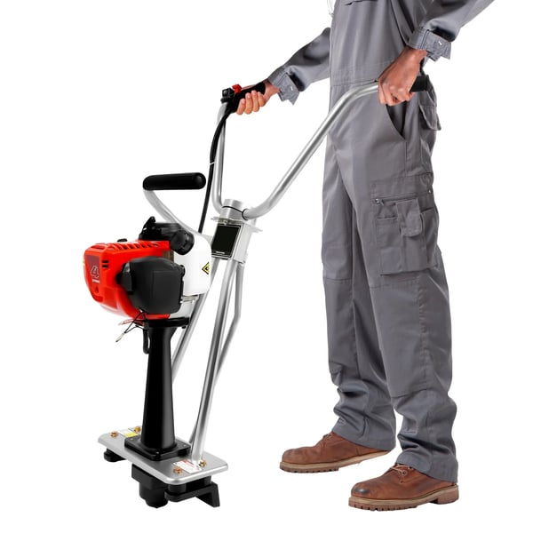 Vibratorbalk Beton - Power Screed Motorenhed - Firetakts Benzin 35,8 cm³ - Effekt 900 W - Vibrationskraft 260 kg - Tank 0,65 l - Rustfrit Stål