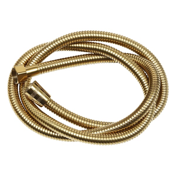 Brusesystem - Termostat regnbruser med håndbruser - Firkantet - Messing & 304 rustfrit stål - Slange 1,5 m - Guld
