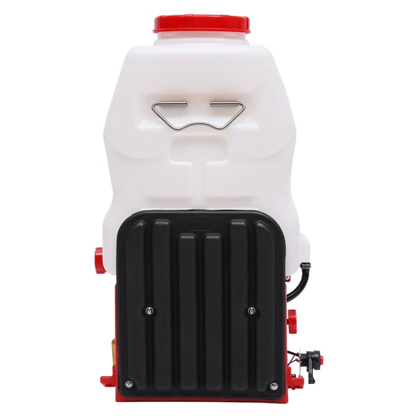 Benzindrevet rygsprøjte - højtryk - 25,4 cc motor - 20 l tank - 2–7,4 m rækkevidde - justerbar dyse - hvid