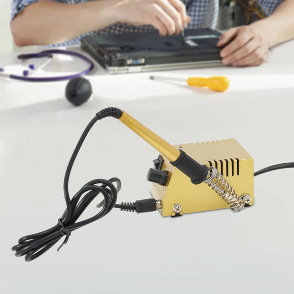 Loddestation - Bærbar - 50–450°C - 220V - 4 Gummifødder - LED-Lys - Til Komponentlodning