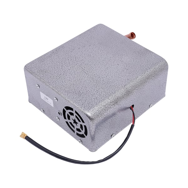 Autolämmitin 12V - Sähkölämmitin - Nopea lämmitys - Energiatehokas - Auto/kuorma-auto/asuntoauto - 28×23×10 cm - Harmaa