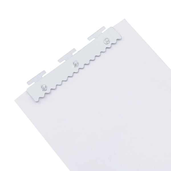 Dørgardin i PVC - Strimmelgardin - Transparent vindstop - Loftmontering - Til franske døre - 4+ paneler - 7-dels sæt