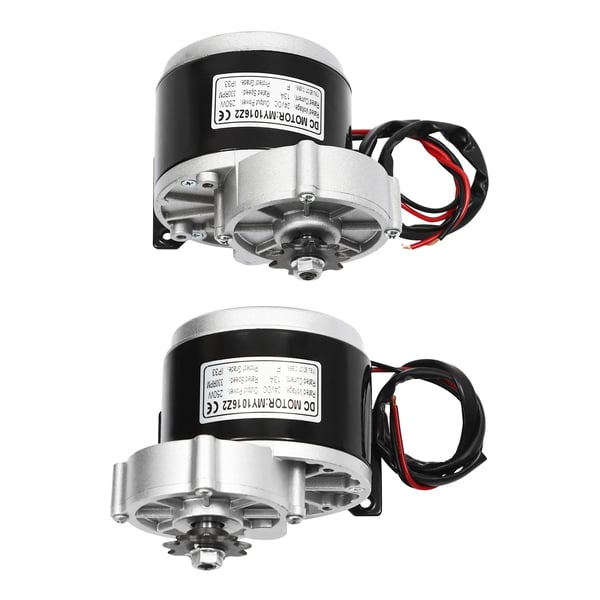 Elektrisk Vogn Konverteringssæt - 36V 350W - 25,4 cm Hjul - Tommelgas - Navmotor - Luftdæk - Chokoladebrun