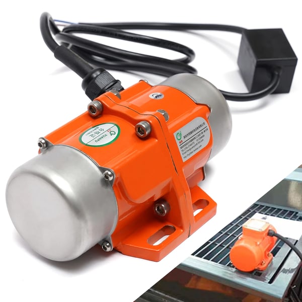Vibrationsmotor - 1-faset asynkronmotor - 100 W, 220 V, Industrivibrator - Blå
