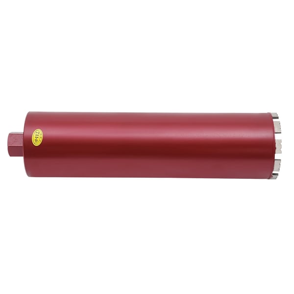 Diamant kernebor - Kerneborkrone 112 mm - Tør/Våd boring - Til beton og murværk - Rød