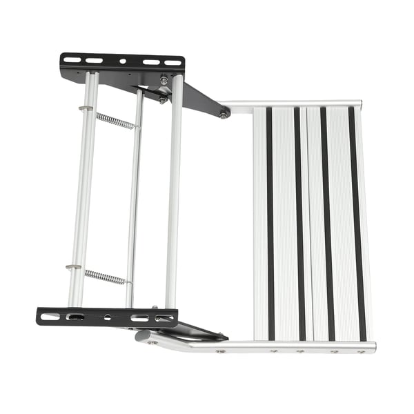 Trin til autocamper/campingvogn - Enkeltrin - Manuel - Sammenklappelig - Aluminiumslegering - Sort