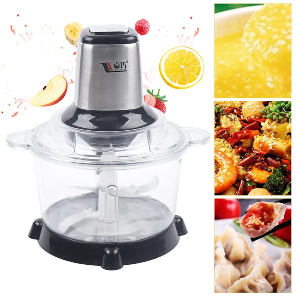 Elektrisk Minihakker - Grinder - Grøntsags- & Løghakker, Kødhakker, Multihakker - PET-skål - Transparent