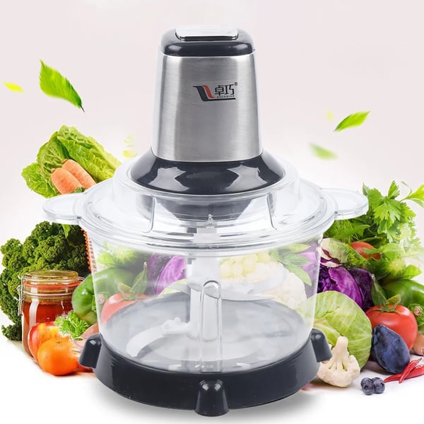 Elektrisk Minihakker - Grinder - Grøntsags- & Løghakker, Kødhakker, Multihakker - PET-skål - Transparent