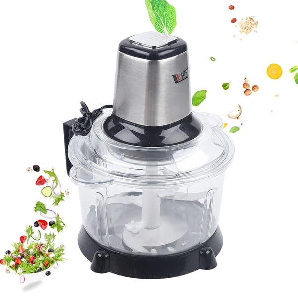 Elektrisk Minihakker - Grinder - Grøntsags- & Løghakker, Kødhakker, Multihakker - PET-skål - Transparent