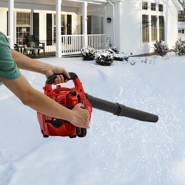 Løvblæser & Løvsuger - Håndholdt Benzindrevet - 2-takt - 25,4 cm³ - Mulchfunktion - Sort/Rød