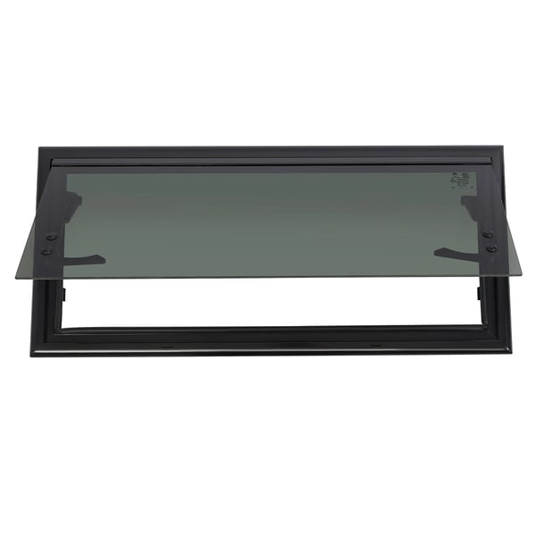Udadgående RV-vindue - Sidevindue 70 x 30 cm - Insektnet - Max 85° åbning - Til autocamper, campingvogn, trailer - Hvid