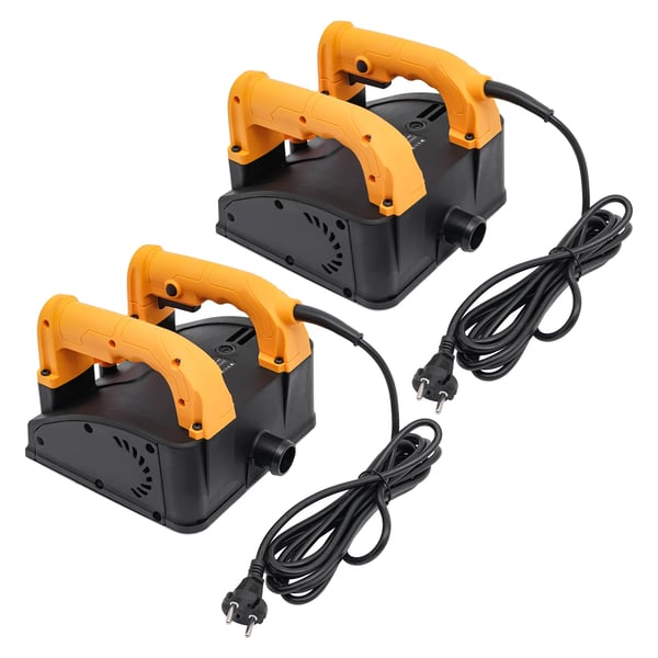 Elektrisk pudsfræser - Vægplaner - Effekt 1200 W - Bredde 15 cm - Dybde 1–4 mm - Omdrejninger 4000 rpm - EU-stik 220 V - Glatte klinger - Sort