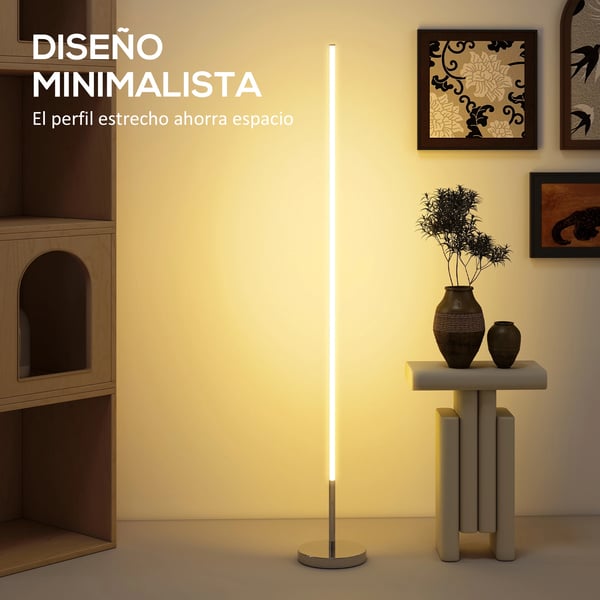 Modern golvlampa - Justerbar färgtemperatur 3000–6000K - Magnetisk fjärrkontroll - Timer - Dimbart ljus - Ljusflöde 249–2000 lm