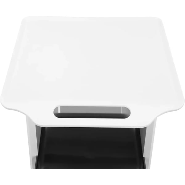 Medicinsk vogn - Skønhedssalon rullevogn - 44×36×76 cm - Skuffe og Opbevaringsrum - 60 kg Belastning - 4 Drejelige Hjul - Hvid