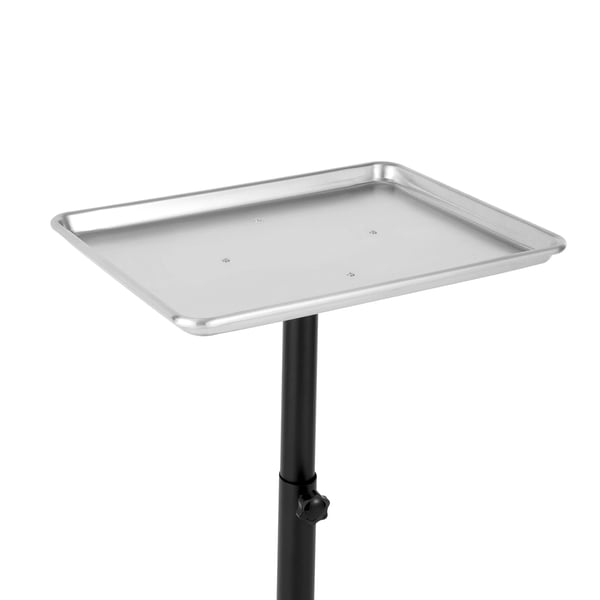 Kampaamovaunu - 3-tasoinen rullakärry - Lukittavat pyörät - Kantavuus 6 kg - Kampaamo & spa - Alumiini/Rauta/Muovi - Putken Ø35,3–39,6 mm - Hopea