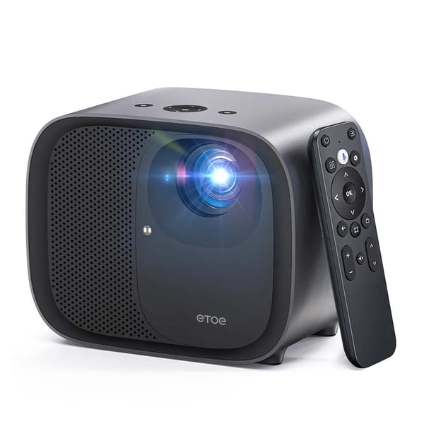 E3 Pro - Älyprojektori - Full HD 1080p - 600 ANSI lumenia - Autotarkennus & trapetsikorjaus - Kaksitaajuus WiFi 2,4/5 GHz - Sisäänrakennettu akku