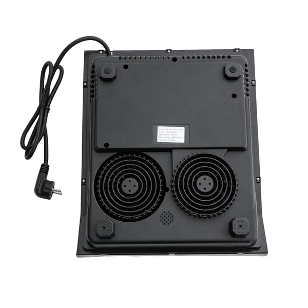 Bærbar induktionskogeplade - Enkeltzone - 3500 W - 10 Niveauer - 80–300 °C - Timer 0–3 t - IPX4 - EU-stik - Sort