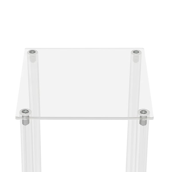 Blomsterpelare - Rektangulär akrylpiedestal - 10-pack - 20x20x60 cm - Montering - Bröllop & fest - Vit