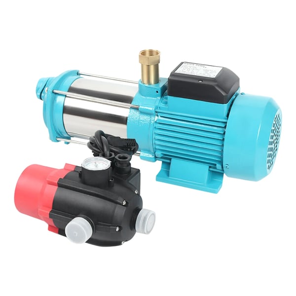 Sähköinen vesipumppu - Keskipakopumppu - 1300 W - 230 V EU-pistoke - 4000 l/h - 9,8 bar - Imukorkeus 8 m - Ruostumaton teräs
