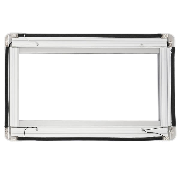 Autocamper/Campingvogn Vindue - Udslagsvindue - Med Insektnet - Til Camper/RV - 53,8 x 33,8 cm - Sort