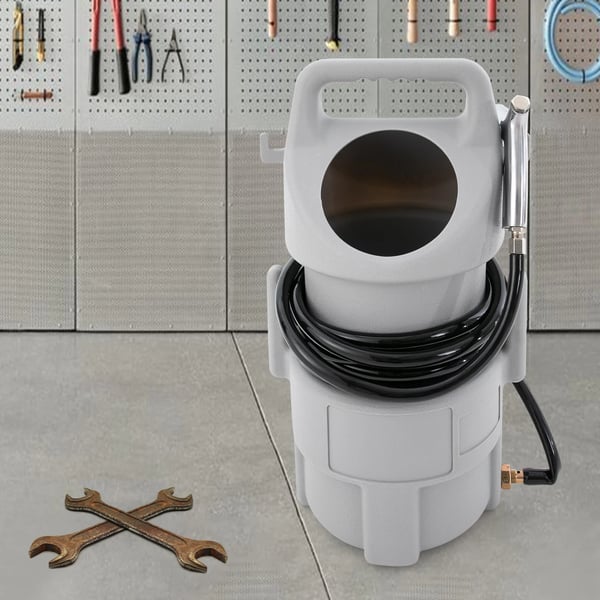 Sandblæsningsudstyr - Bærbart sandblæsningssæt - Kapacitet 22,68 kg - Slange 4,5 m - Vægt 2 kg - Materiale Aluminium/PVC/HDPE - Grå