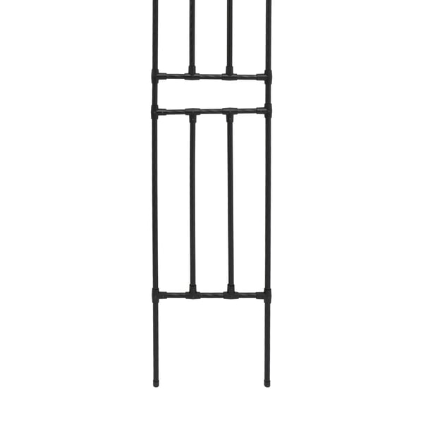 Havebue Rosenbue - Fritstående Metalbue - 240×150×40 cm - Til Klatreplanter, Bryllupper, Arrangementer - Sort