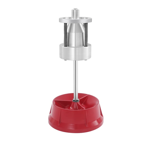 Hjulbalancer - Manuel model - Til biler & lette lastbiler - Nav 2,5–10 cm - Centerstang 2,07 cm - Størrelse 60,96×29,21 cm - Bærbar - Rød