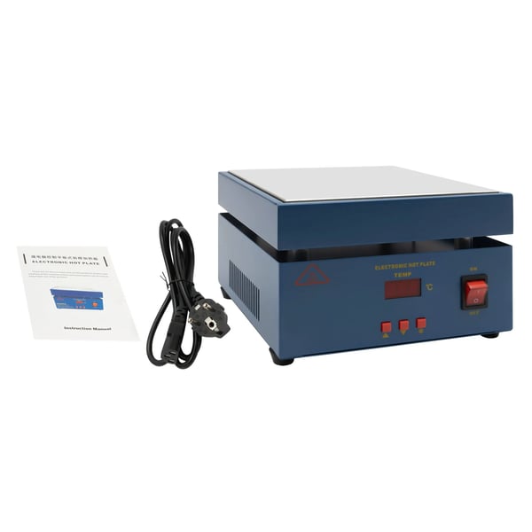 PCB forvarmeplade - Elektrisk lodde-forvarmestation - 800 W - Antistatisk - Til reflow-lodning - Blå