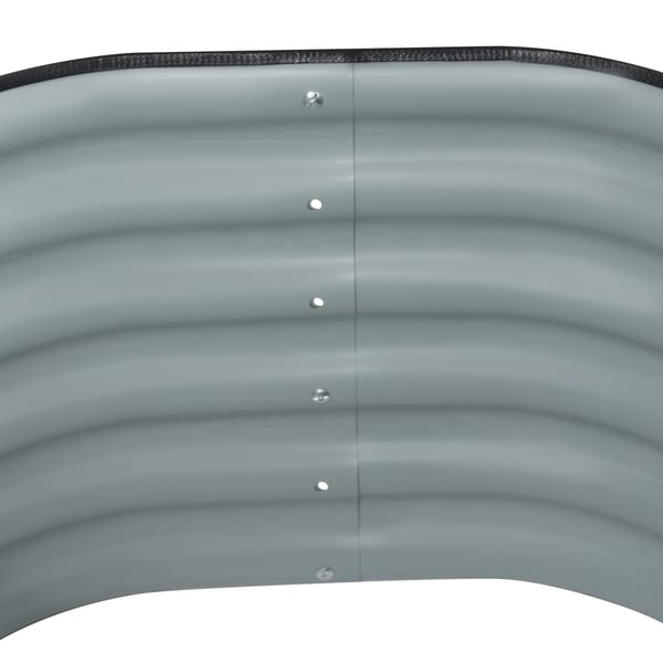 Højbed til have - Rund plantekasse - Metal - 60 x 60 x 43 cm - 2 stk - Nem montering - Udendørs