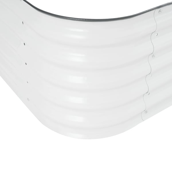 Højbed til have - Plantekasse - Metal - 195×60×43 cm - Til grøntsager, blomster, urter - Udendørs