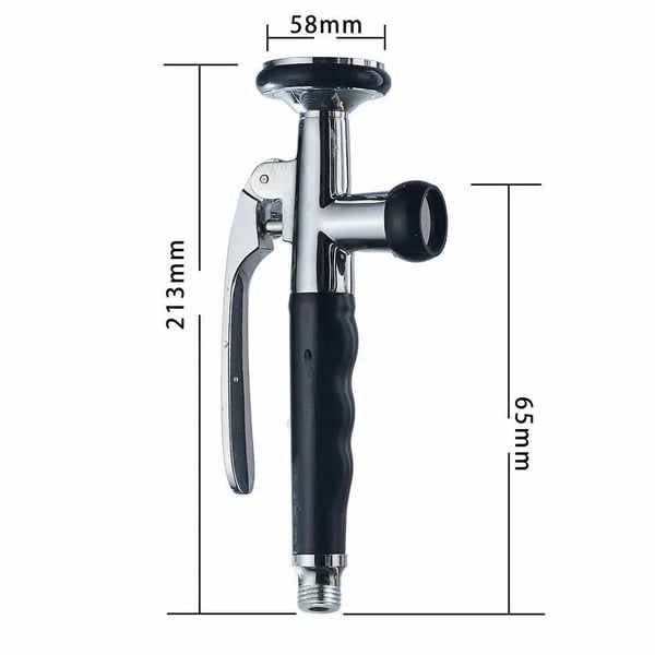 Brusehoved til køkkenarmatur - Sprayhoved i messing - 2 stråletyper - Ergonomisk greb - Rustbestandig - Nem montering - Til hjem og erhverv