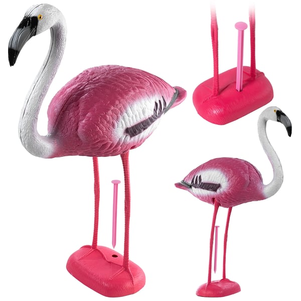 Flamingo - Havefigur - 80 cm - Plastik - XXL - Havedekoration
