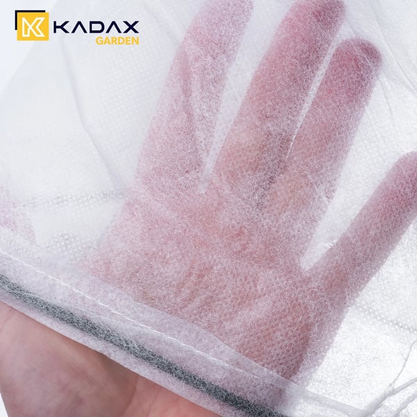 Växtöverdrag - Skyddshuva - 2 x 2,4 m - Plast - Med dragsko - Vit