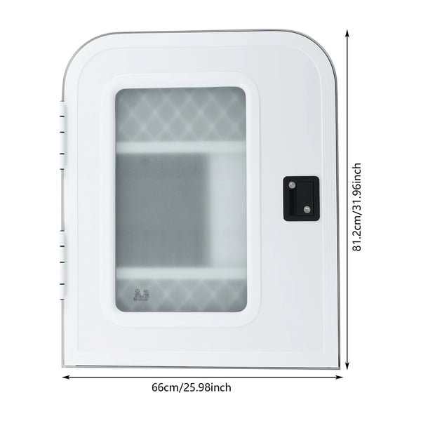 Indgangsdør til autocamper/campingvogn - RV-dør - Venstre førerside - 660×812 mm - Tykkelse 30–60 mm - Aluminiumlegering, matteret glas - Med lås
