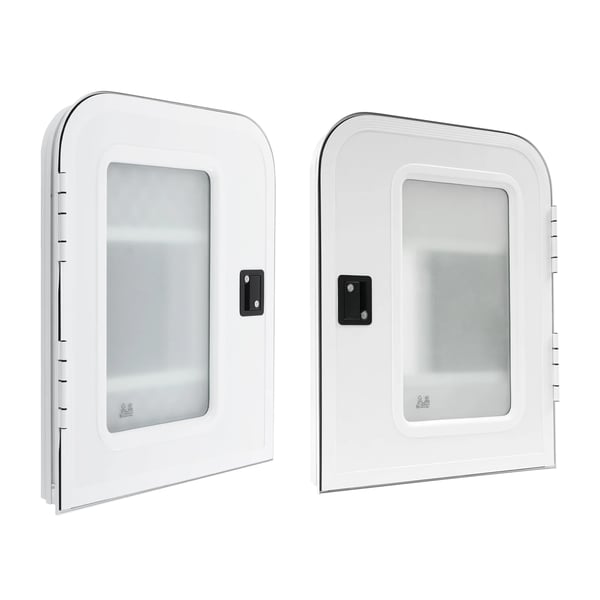 Indgangsdør til autocamper/campingvogn - RV-dør - Venstre førerside - 660×812 mm - Tykkelse 30–60 mm - Aluminiumlegering, matteret glas - Med lås