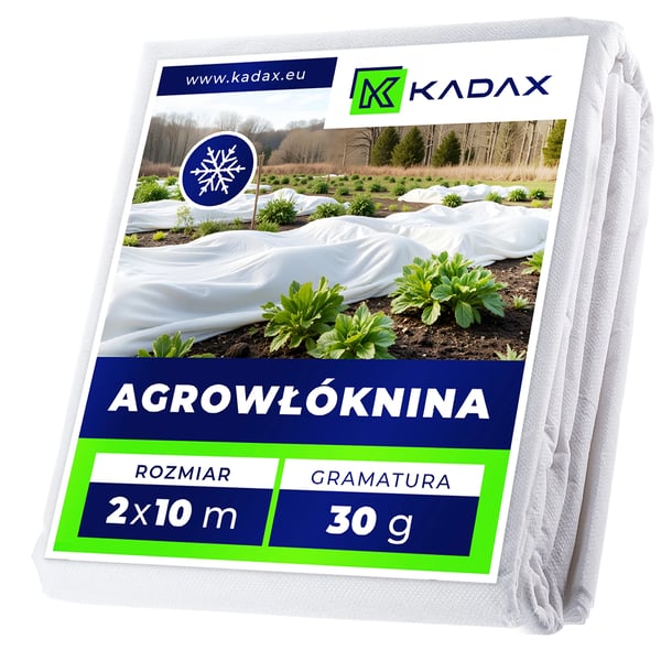Fiberdug til have - Vinterdug til plantebeskyttelse - 2 x 10 m - 30 g/m² - Plastik - Hvid