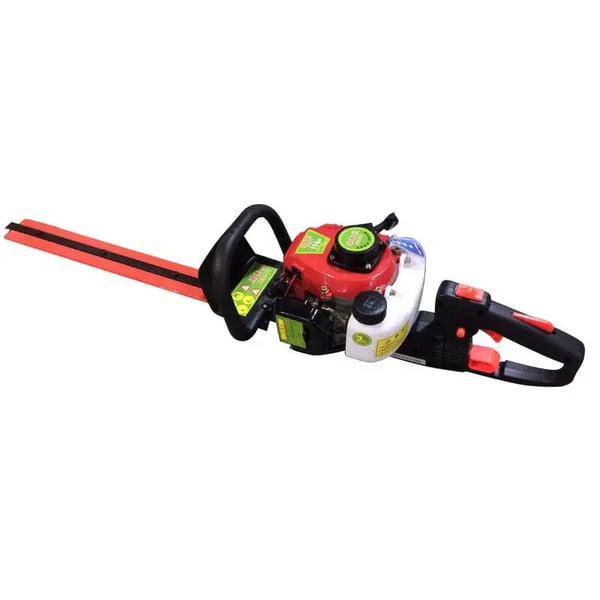 Benzindrevet Hækkeklipper - Totakts Trimmer - 22,5 cm³ Enkeltcylindret Luftkølet - Tomgang 3.500 omdr./min - 90–105 dB - Rød
