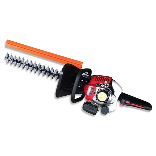 Benzindrevet Hækkeklipper - Totakts Trimmer - 22,5 cm³ Enkeltcylindret Luftkølet - Tomgang 3.500 omdr./min - 90–105 dB - Rød