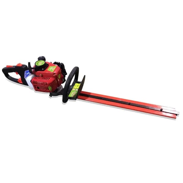 Benzindrevet Hækkeklipper - Totakts Trimmer - 22,5 cm³ Enkeltcylindret Luftkølet - Tomgang 3.500 omdr./min - 90–105 dB - Rød