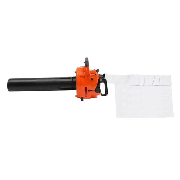 Løvsuger & Løvblæser - Håndholdt Benzin 2-takt - Motor 25,4 cm³ - Suge- og Findelefunktion - Opsamlingspose - To Blæserrør - Orange