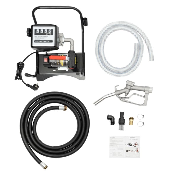 Olieudskiftningspumpe - Elektrisk olieekstraktor/dieseloverførselspumpe - 45 L/min - 200 W - 3600 RPM - Til olie og diesel